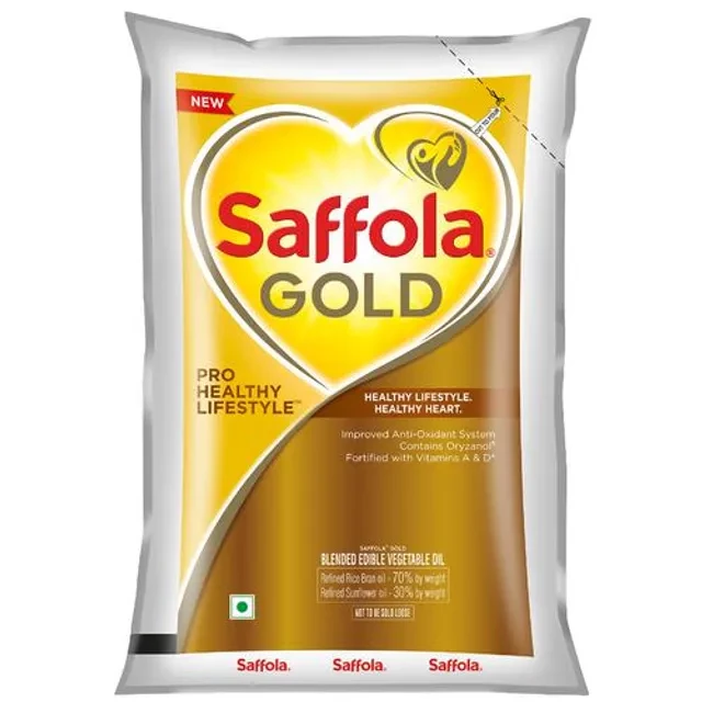 Saffola Gold - Pro Healthy Lifestyle Edible Oil, 3X1 L-2.webp